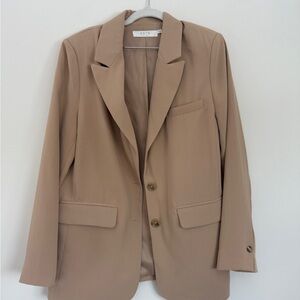 Astr Tan Blazer Modern Tailored Suit Jacket